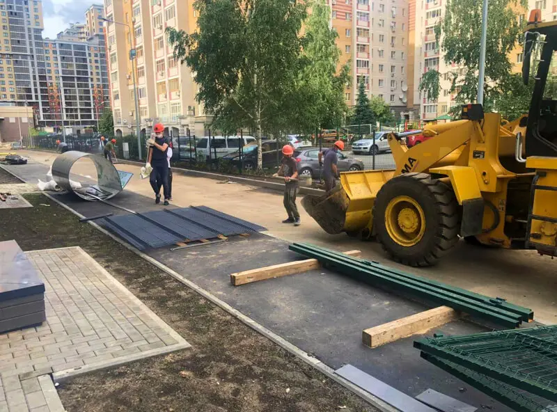 Земляные работы на склоне